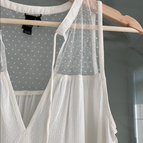 Volcom Pretty Sleeveless White Top - Picture 6 of 9